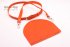 Набор для сумки: ремешок и круглая крышка. Цвет рыжий